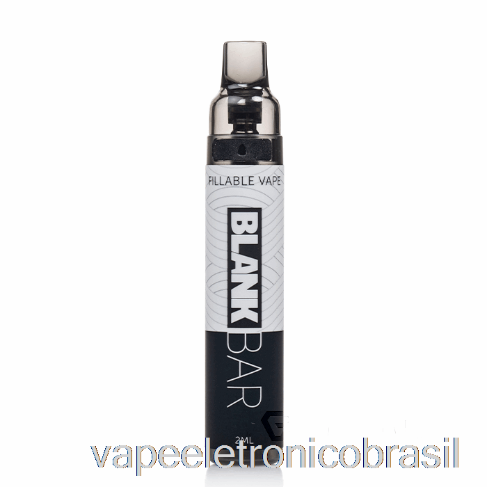 Vape Eletronico Barra Em Branco 15k Sistema Pod Descartável Preto/branco